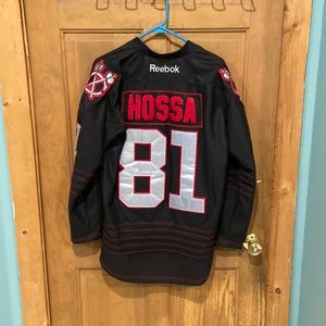Chicago Blackhawks “Black Ice” Marian Hossa Jersey